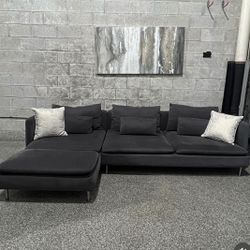 Dark Gray Modern Sectional (Delivery Available)