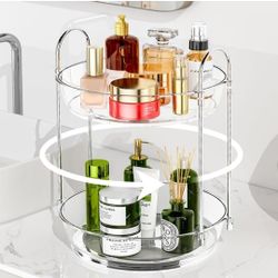 Rotating Make Up Organiser 2 Tier - New