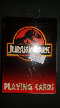 Jurassic park playing cards