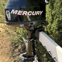 6 HP Mercury Tiller Outboard Boat Motor 