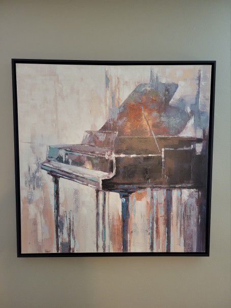 Framed Piano Canvas Art 