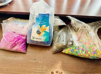 10+ LBS Aquatic Substrate Aquarian Gravel for Fishtanks Terrariums Plants Rainbow Blue Pink