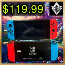 *LOOSE* Nintendo Switch Console Neon Blue/Neon Red Joy-Con 2017