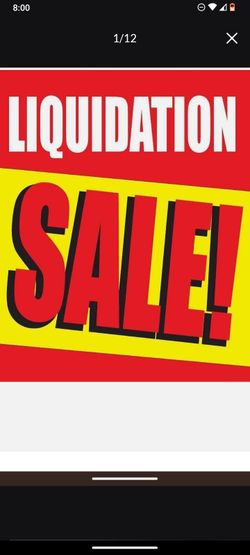 Big liquidation sale everything must go