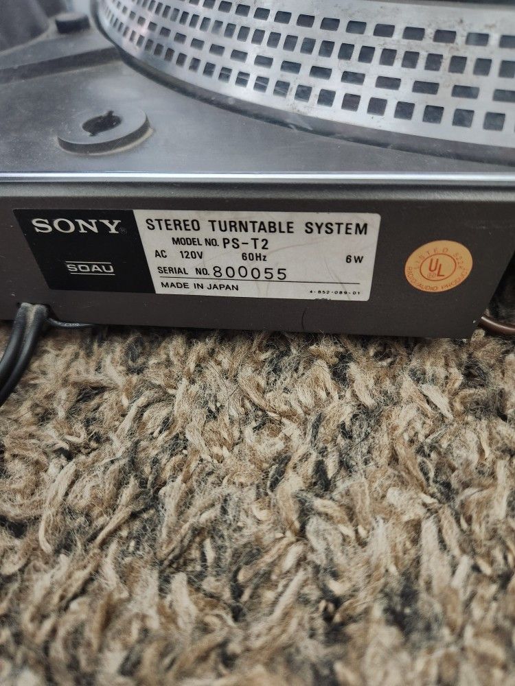 Sony Turntable System PS-T2
