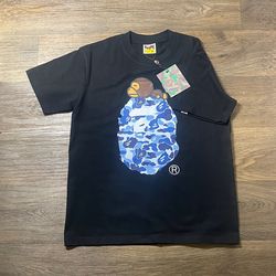 Bape T-Shirt Blue & Black M