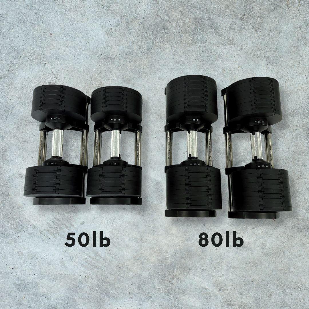 ( BRAND NEW IN BOX ) Pair Of 80lb Adjustable Dumbbells - Click On My Profile For More Gym Equipment