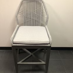 Single Rope Cross-Weave Counter Stool