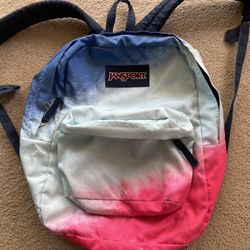 Backpacks.   Pastel one and JanSport 