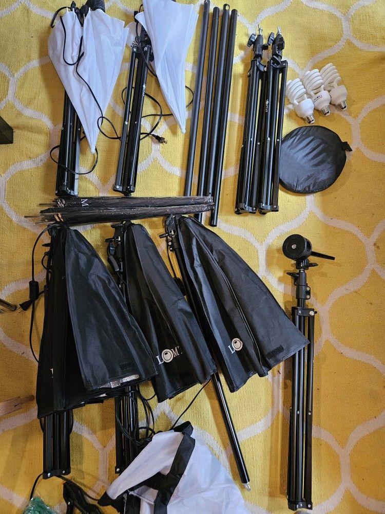 Photography Lights Equipment Backdrops Kit