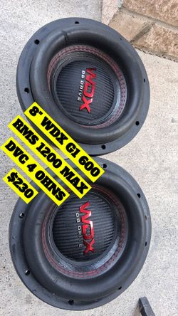 8" wdx G1 SUBS