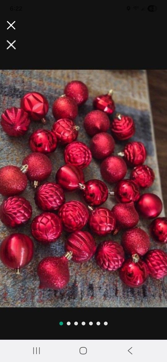 Christmas Ornaments Red