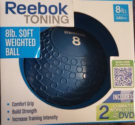 Reebok Toning 8lb Weighted Ball w/DVD