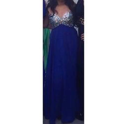 Prom dress royal blue $120 obo