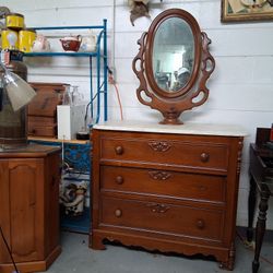 Marble Top Antique Dresser For Sale 