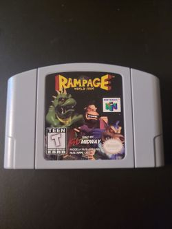 Rampage World Tour Nintendo 64 Cartridge