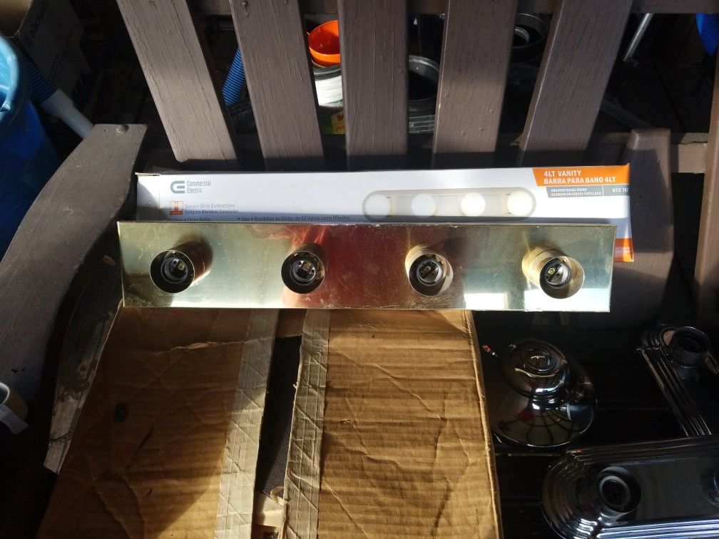 4 Light Vanity Kit Nickel Finish
