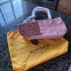 Goyard Saint Louis PM Tote Bag Pink AUTHENTIC