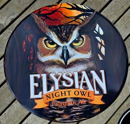 Collectible Elysian Night Owl Beer Tin