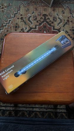 RGB colored aquarium light