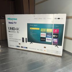 75” Hisense Smart 4k LED Uhd Tv