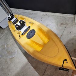Aquaterra Spectrum Duo Tandem Kayak with Ergonomic Seats and 2 Bending Branches Paddles