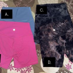 Lulu Lemon Biker Shorts 