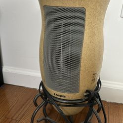 LASKO 1500-WATT DESIGNER SERIES OSCILLATING ELECTRIC CERAMIC SPACE HEATER WITH TIMER AND ADJUSTABLE THERMOSTAT, BEIGE