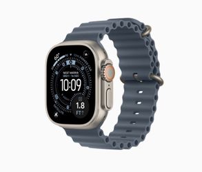 Apple Watch Ultra Titanium GPS + Cellular w/ Blue Ocean Band