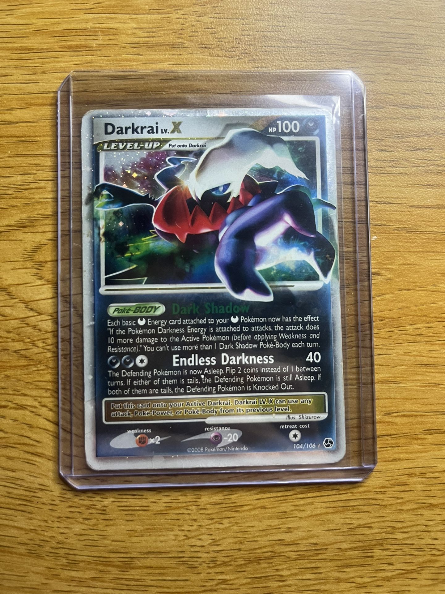 Pokemon TCG Great Encounters Darkrai LV.X 104/106 Holo Ultra Rare Card