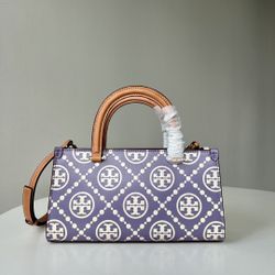 TORY BURCH T MONOGRAM EMBOSSED SMALL EAST-WEST TOTE