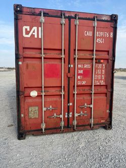 Red 40' High Cube Container — Used, Extra Height, Delivery Available