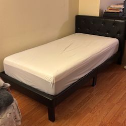Twin Bed Frame With Mattress 
