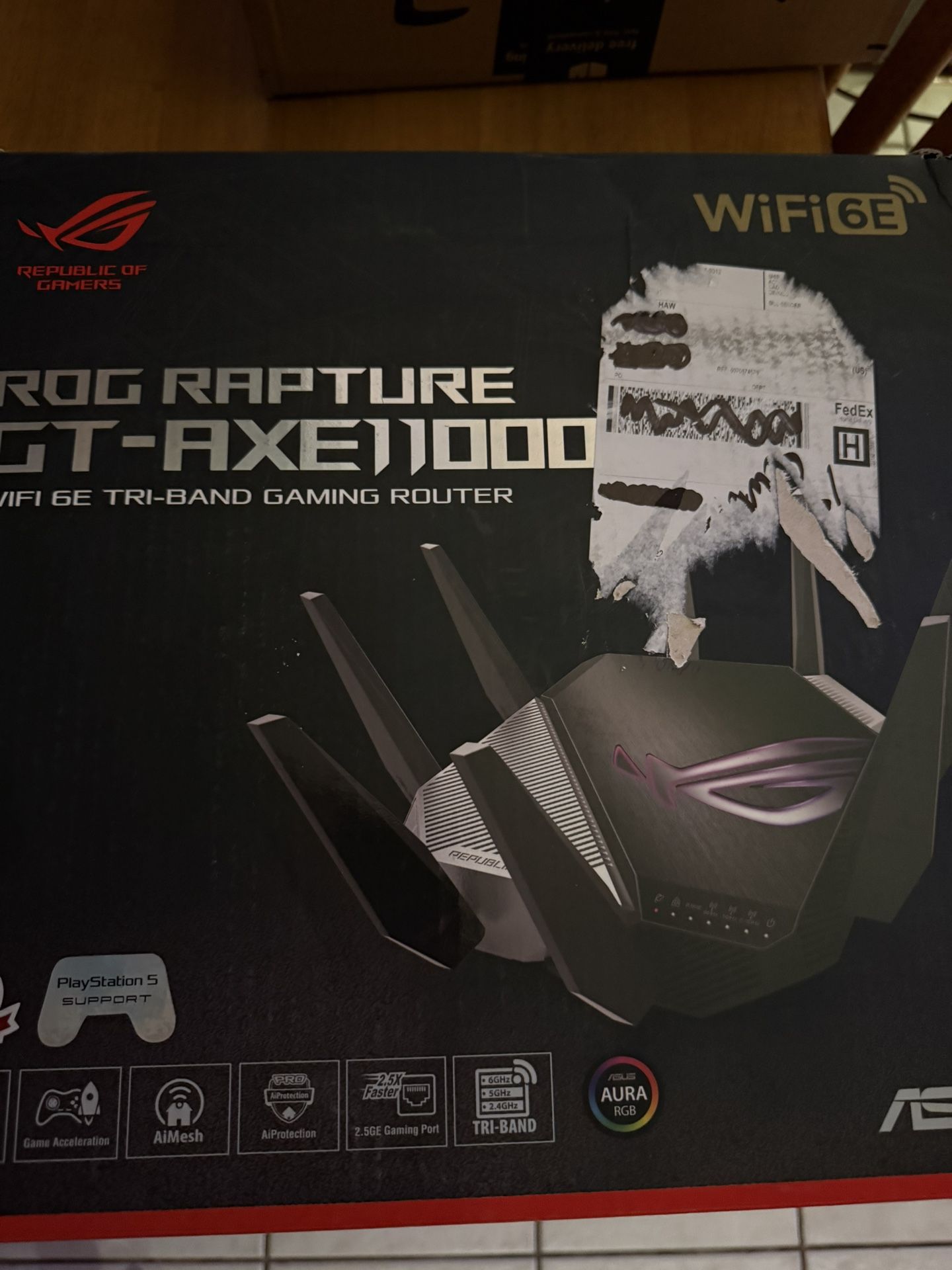 ASUS ROG Rapture GT-AXE11000 Tri-Band Wi-Fi 6E Gaming Wireless Router