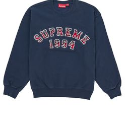 Supreme Plaid Arc crewneck