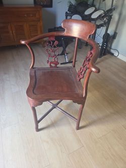 Antique Asian corner chair