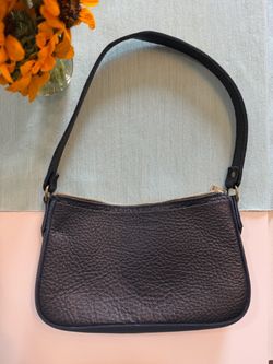 Portland Leather Lucy Shoulder Bag Small Black Pebbled Leather Shoulder Bag