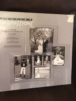 3 piece curved glass frame set