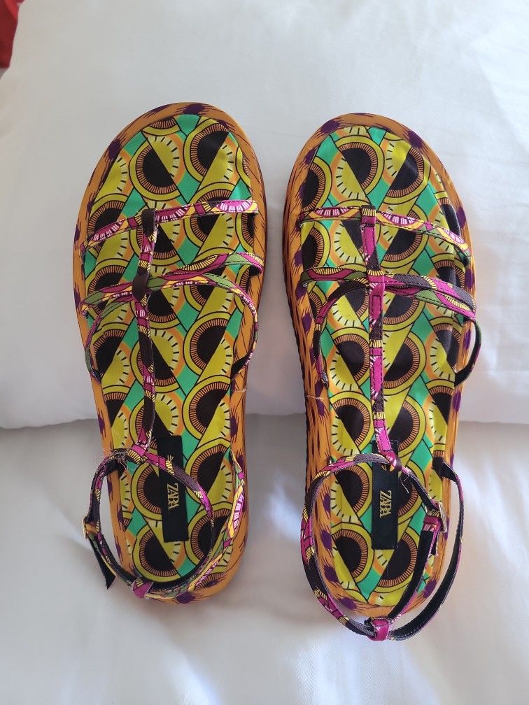 Zara Multicolored Sandal Size 41