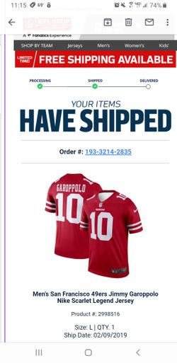 Jimmy G Jersey never worn brand new