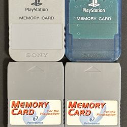PS1 Memory Card Lot
