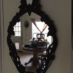 Antique Cast Iron Mirror