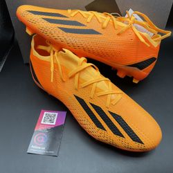 MSRP $150 New adidas X Speedportal.2 FG Solar Orange Black Soccer Cleats Mens Size 11 Heatspawn Pack