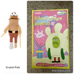 NEW CRUTCH FISH Bikini Bottom Buddies 2 Plush Pendant
