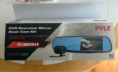PYLE DVR Rearview Mirror Dash Cam Kit