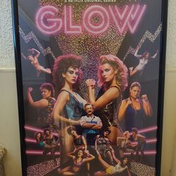 24x36 Glow Girls Wrestling Framed Collectable Poster Art