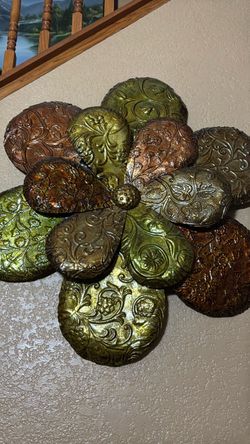 Large Metal Flower Wall Art Decor