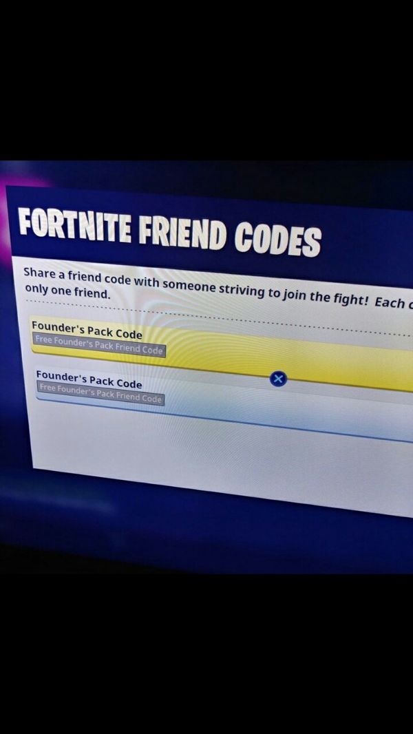  - friend code fortnite