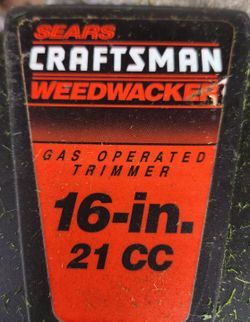 Sears Craftsman 16" 21cc weed wacker