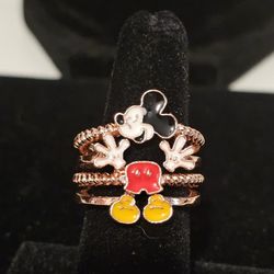 New Rose Gold Mickey Mouse ring 